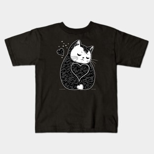 Cute Cat Kids T-Shirt